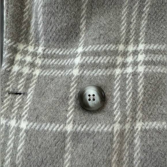 Plaid Mid Length Coat - Picture 5 of 6